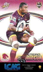SELECT NRL 2007 INVINCIBLE #9 PETRO CIVONICEVA