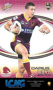 SELECT NRL 2007 INVINCIBLE #14 DARIUS BOYD