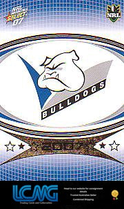 SELECT NRL 2007 INVINCIBLE #16 BULLDOGS LOGO