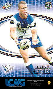 SELECT NRL 2007 INVINCIBLE #17 LUKE PATTEN