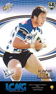 SELECT NRL 2007 INVINCIBLE #25 KANE CLEAL
