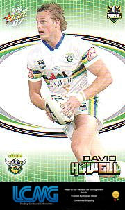 SELECT NRL 2007 INVINCIBLE #29 DAVID HOWELL