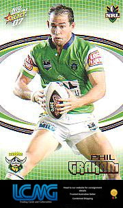 SELECT NRL 2007 INVINCIBLE #30 PHIL GRAHAM