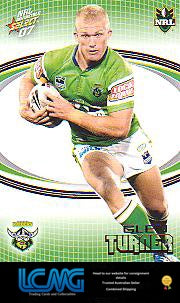 SELECT NRL 2007 INVINCIBLE #35 GLEN TURNER