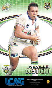 SELECT NRL 2007 INVINCIBLE #37 NEVILLE COSTIGAN