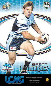 SELECT NRL 2007 INVINCIBLE #46 BRETT KIMMORLEY