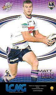 SELECT NRL 2007 INVINCIBLE #79 MATT KING