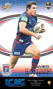 SELECT NRL 2007 INVINCIBLE #96 JAMES MCMANUS