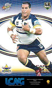 SELECT NRL 2007 INVINCIBLE #104 CARL WEBB