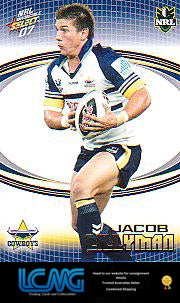 SELECT NRL 2007 INVINCIBLE #106 JACOB LILLYMAN