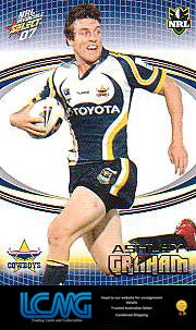 SELECT NRL 2007 INVINCIBLE #111 ASHLEY GRAHAM