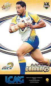 SELECT NRL 2007 INVINCIBLE #121 AARON CANNINGS