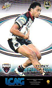 SELECT NRL 2007 INVINCIBLE #126 TONY PULETUA