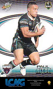 SELECT NRL 2007 INVINCIBLE #134 PAUL AITON
