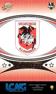 SELECT NRL 2007 INVINCIBLE #136 ST GEORGE/ILLAWARRA LOGO