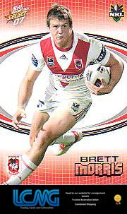 SELECT NRL 2007 INVINCIBLE #143 BRETT MORRIS