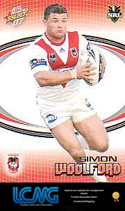 SELECT NRL 2007 INVINCIBLE #144 SIMON WOOLFORD