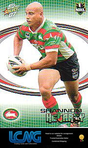 SELECT NRL 2007 INVINCIBLE #154 SHANNON HEGARTY