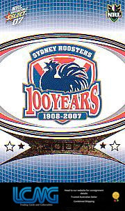 SELECT NRL 2007 INVINCIBLE #160 ROOSTERS LOGO