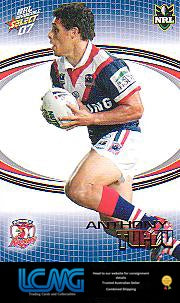 SELECT NRL 2007 INVINCIBLE #167 ANTHONY TUPOU