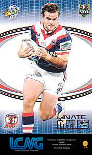 SELECT NRL 2007 INVINCIBLE #170 NATE MYLES