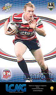 SELECT NRL 2007 INVINCIBLE #171 JOEL MONAGHAN