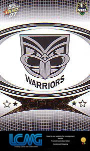 SELECT NRL 2007 INVINCIBLE #172 WARRIORS LOGO