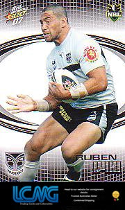 SELECT NRL 2007 INVINCIBLE #178 RUBEN WIKI