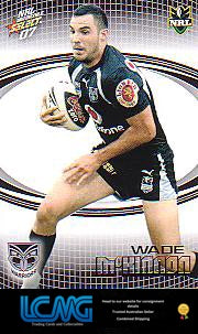 SELECT NRL 2007 INVINCIBLE #179 WADE McKINNON