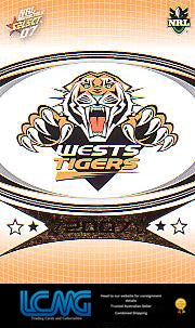 SELECT NRL 2007 INVINCIBLE #184 WESTS TIGERS LOGO