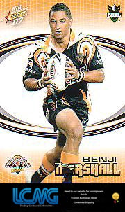 SELECT NRL 2007 INVINCIBLE #188 BENJI MARSHALL