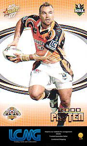 SELECT NRL 2007 INVINCIBLE #191 TODD PAYTEN