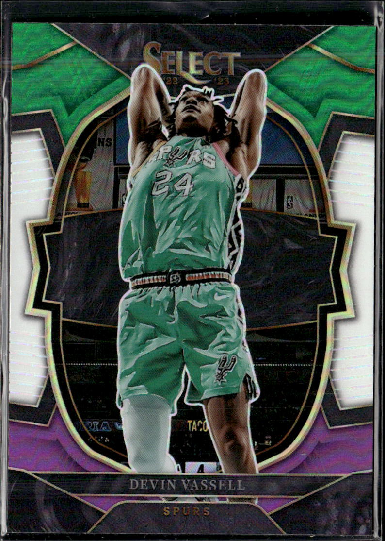 2022-23 Panini Select #64 Devin Vassell Tri-Color Prizms