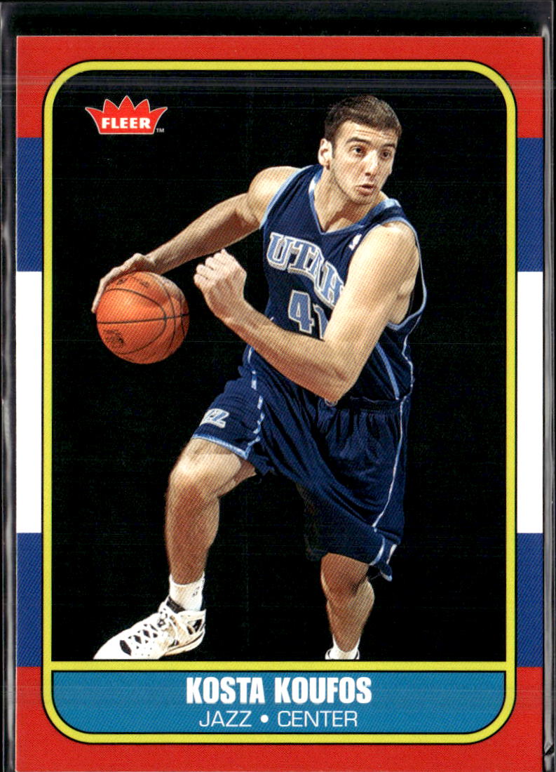 2008-09 Fleer #86R-183 Kosta Koufos 1986-87 Rookies