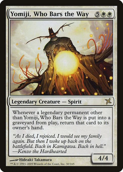 MTG Betrayers of Kamigawa Yomiji, Who Bars the Way
