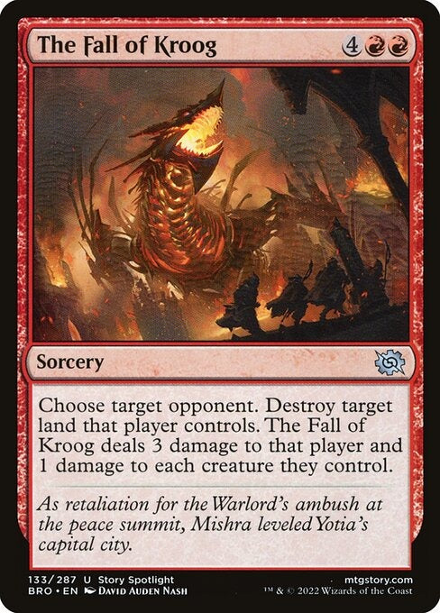 The Fall of Kroog The Brothers War Card # 133