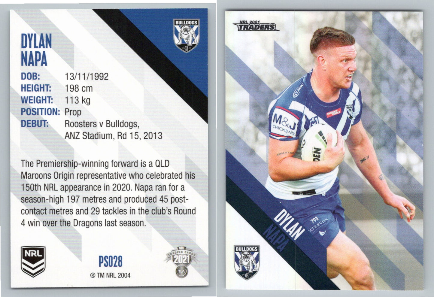 Card # PS 028 Cronulla Sharks Checklist NRL 2021 Traders Broncos