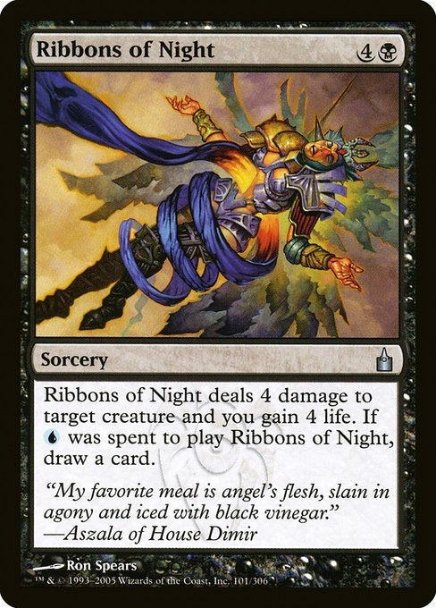 Card # RAV 101 Ribbons of Night Ravnica: City of Guilds