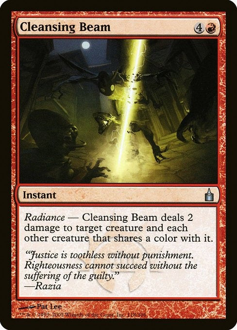 Card # RAV 118 Cleansing Beam Ravnica: City of Guilds