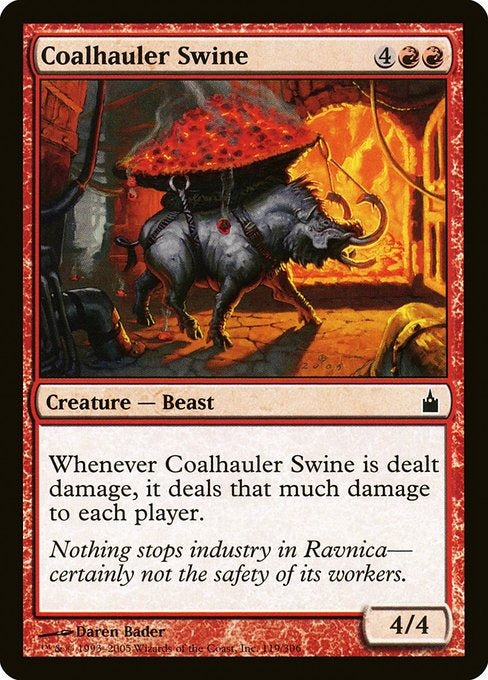Card # RAV 119 Coalhauler Swine Ravnica: City of Guilds