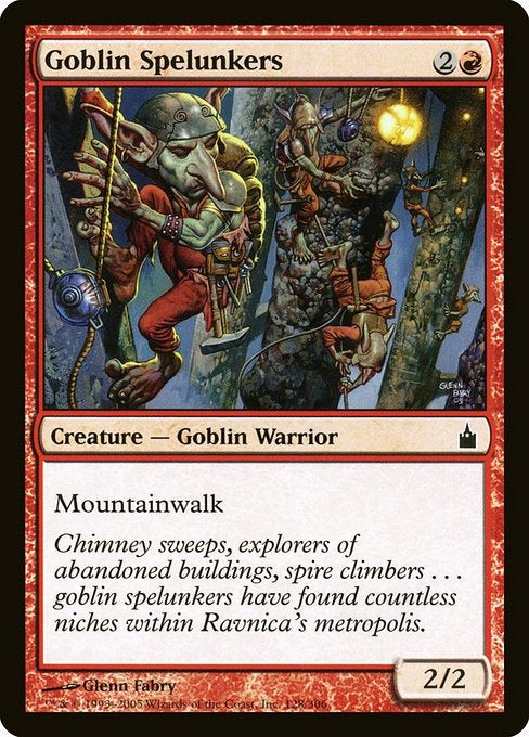 Card # RAV 128 Goblin Spelunkers Ravnica: City of Guilds