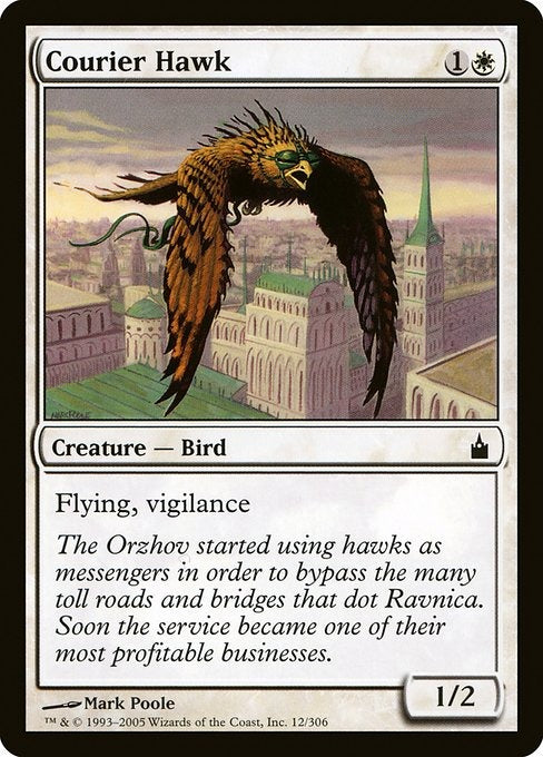 Card # RAV 12 Courier Hawk Ravnica: City of Guilds