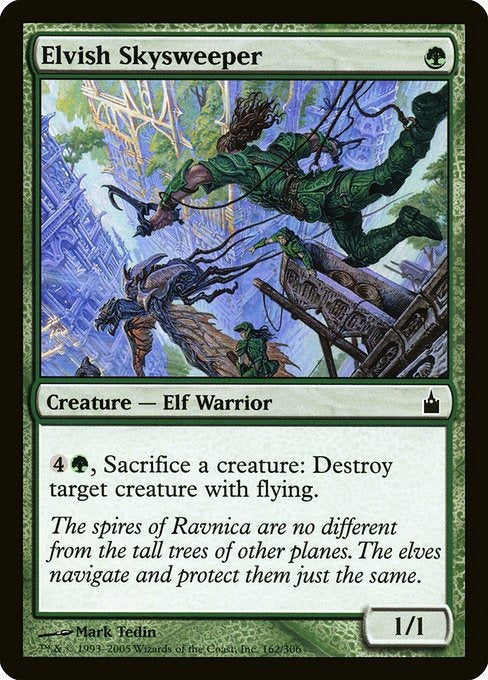 Card # RAV 162 Elvish Skysweeper Ravnica: City of Guilds