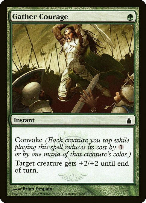 Card # RAV 165 Gather Courage Ravnica: City of Guilds