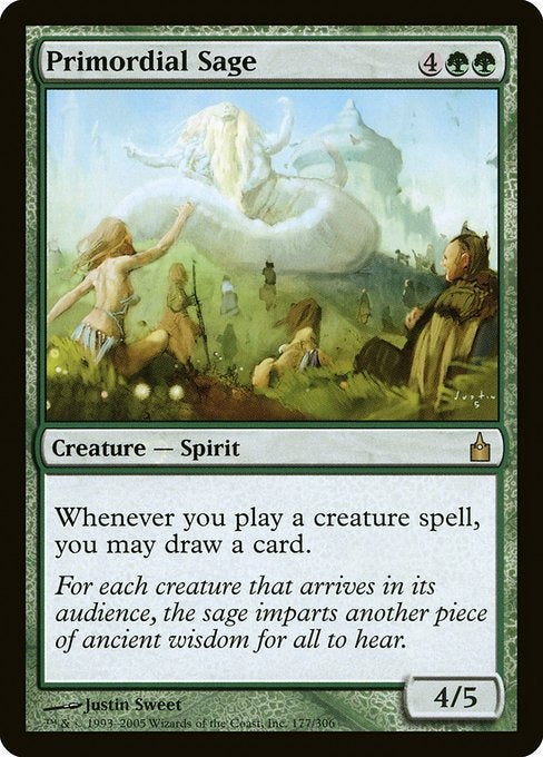 Card # RAV 177 Primordial Sage Ravnica: City of Guilds