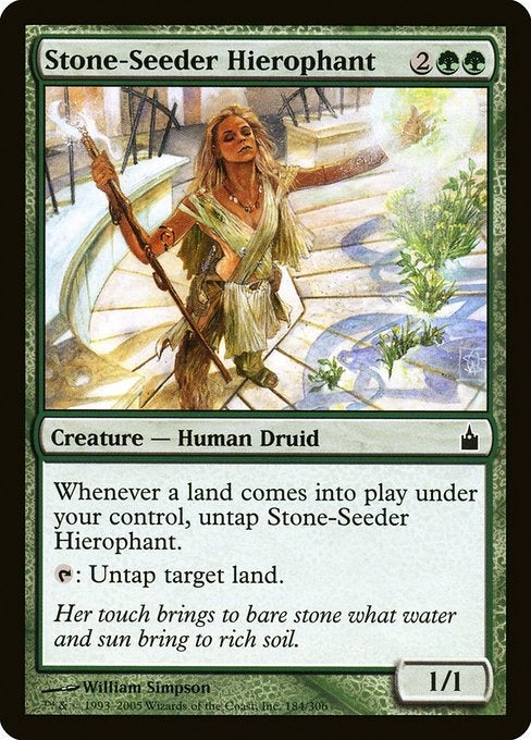 Card # RAV 184 Stone-Seeder Hierophant Ravnica: City of Guilds