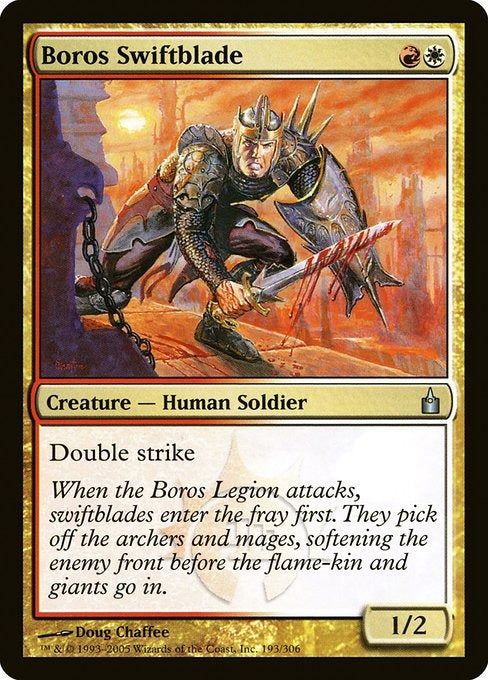Card # RAV 193 Boros Swiftblade Ravnica: City of Guilds