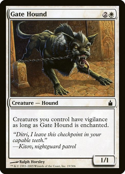 Card # RAV 19 Gate Hound Ravnica: City of Guilds