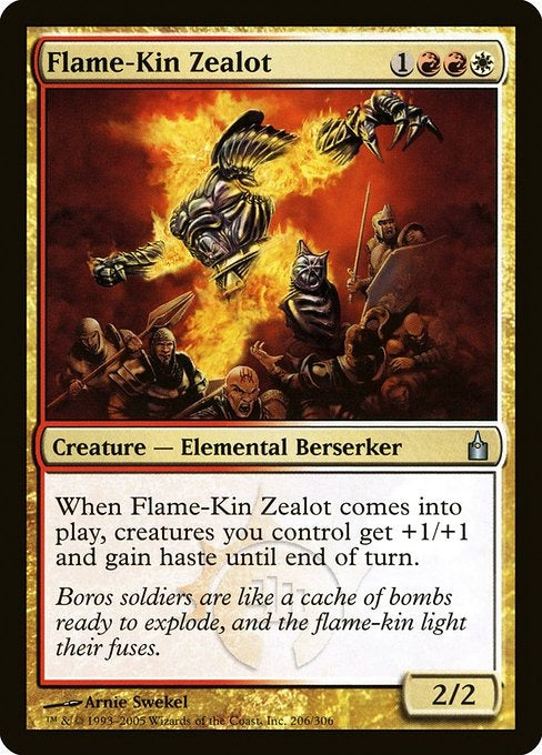 Card # RAV 206 Flame-Kin Zealot Ravnica: City of Guilds