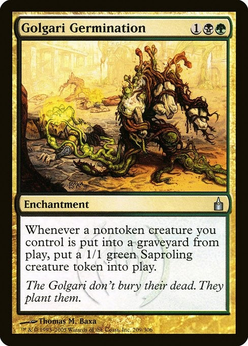 Card # RAV 209 Golgari Germination Ravnica: City of Guilds